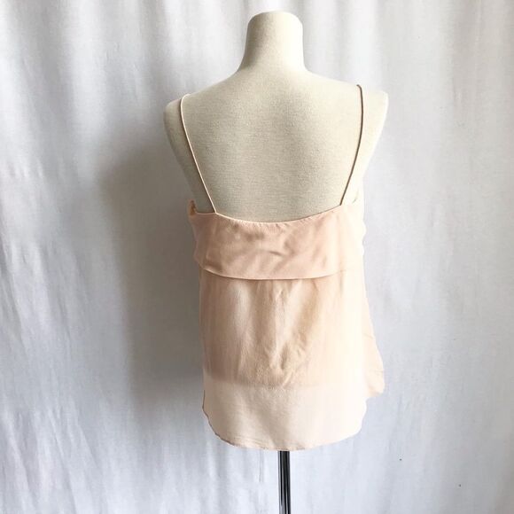 Club Monaco peachy silk ruffle tank size Small - Picture 5 of 7